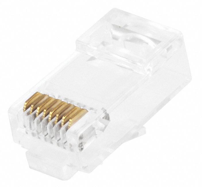 MONOPRICE Modular Plug, RJ45, Networking, Number of Contacts 8, Number ...