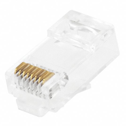 MONOPRICE, Modular Plug RJ45, Stranded, Modular Plug - 13U655|7267 ...