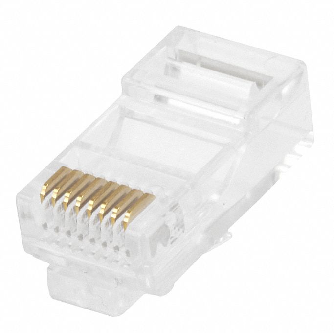 MONOPRICE, Modular Plug RJ45, Stranded, Modular Plug - 13U656|7322 ...