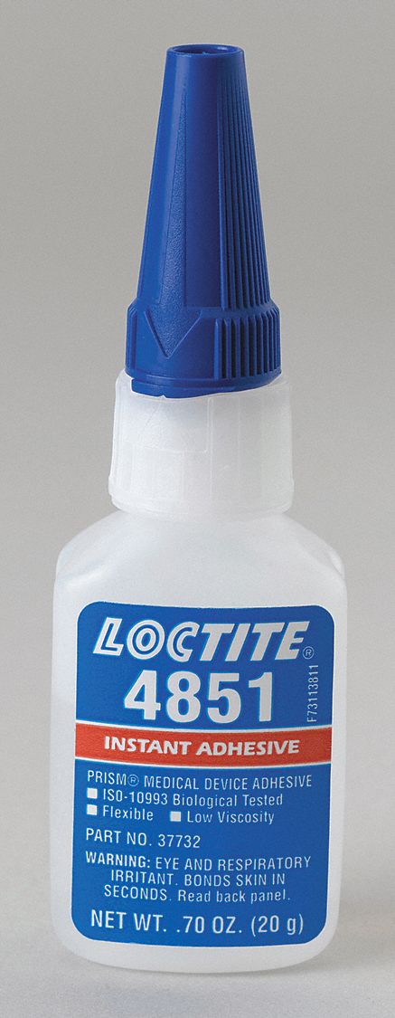 Loctite Instant Adhesive, Flexible, 20 S Cure, Clear, -54 ° To 52 ° C 