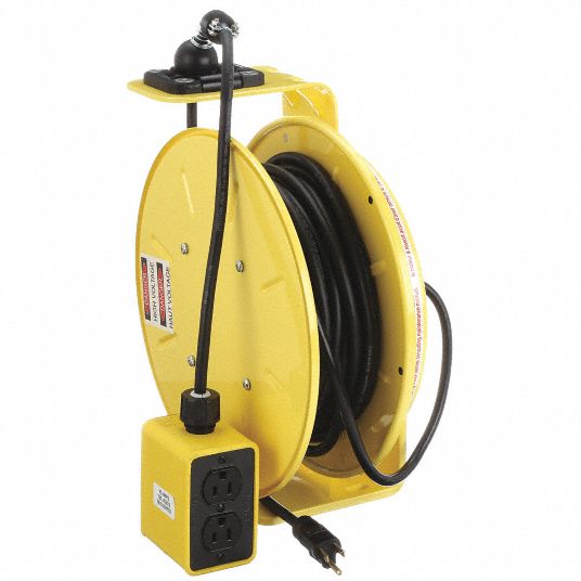 Kh Industries 35 ft. 16/3 Retractable Cord Reel 10 Amps RTAN3LW