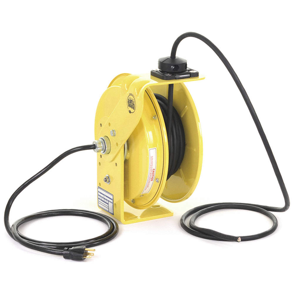 KH INDUSTRIES RETRACTABLE CORD REEL, STEEL, 12 AWG, 20A, 125V AC