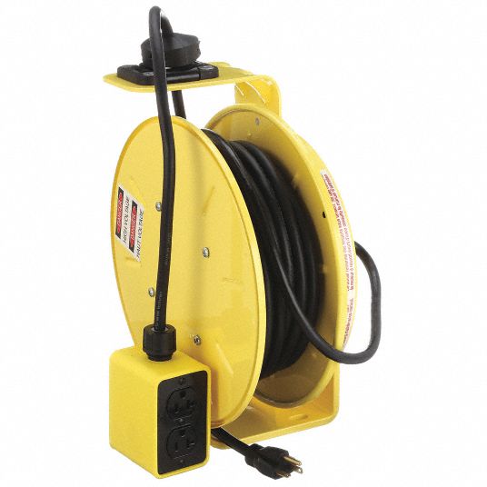 KH INDUSTRIES, Grounding Plug, NEMA 5-20P, Extension Cord Reel -  13V199