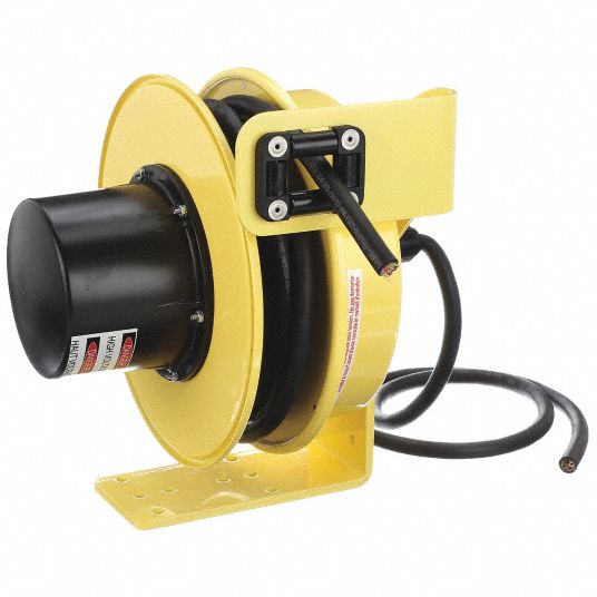 Top retractable slip ring cable reel 