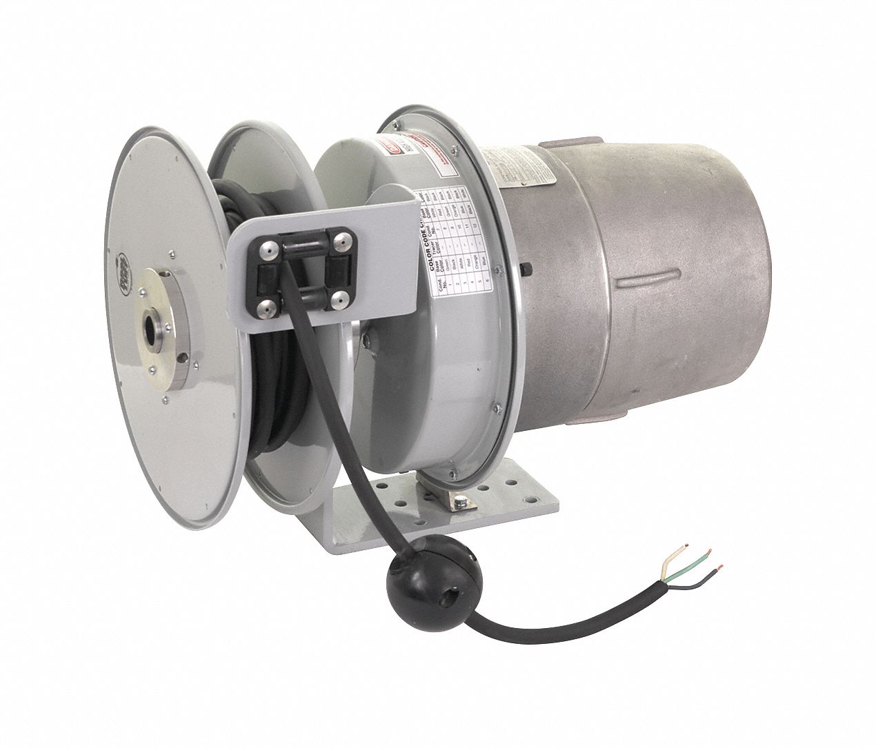 KH INDUSTRIES, 50 ft Retractable Cord Lg, 14 AWG Wire Size, Hazardous