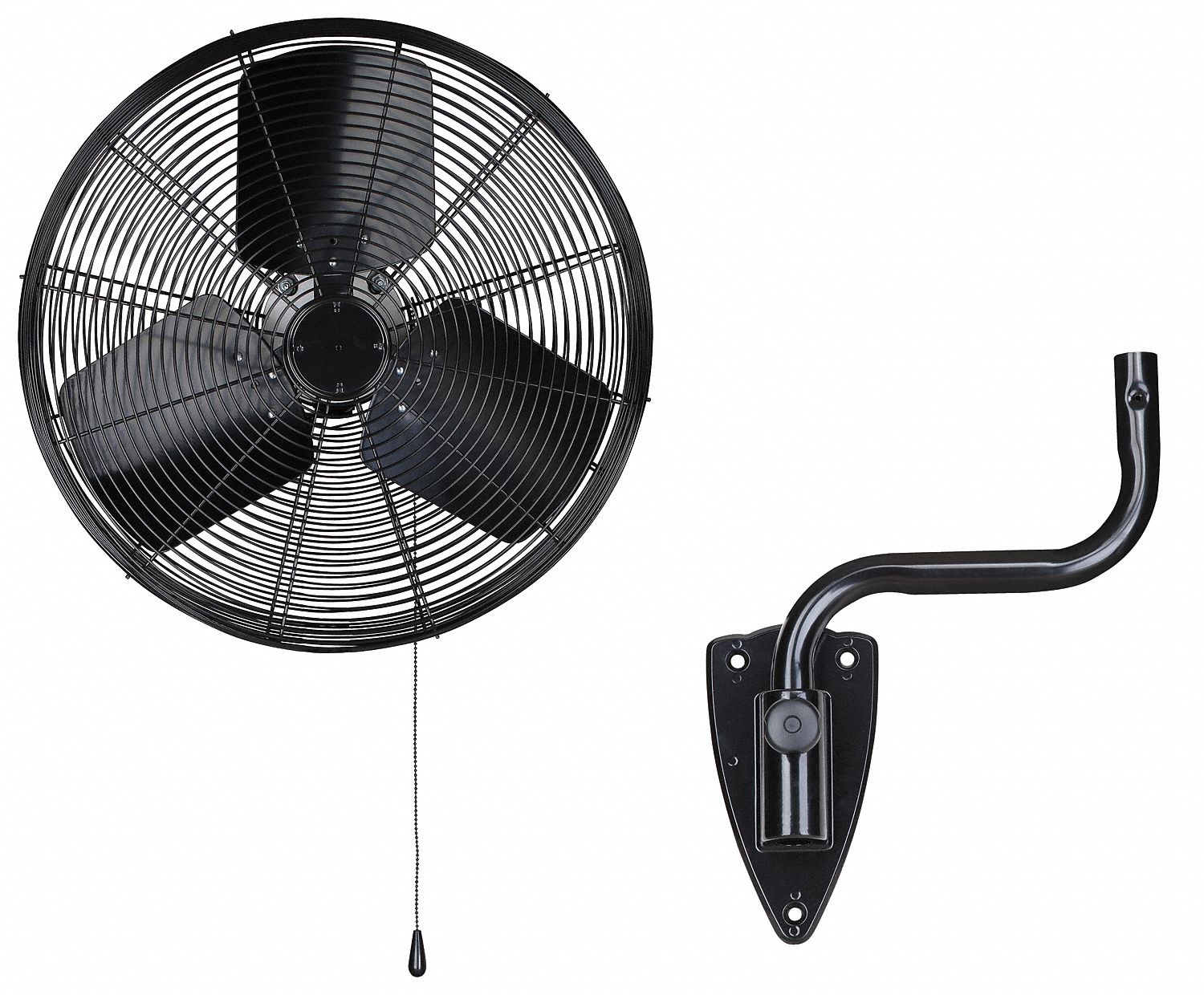 DAYTON 18 in LightDuty Industrial Fan, Stationary, Wall, 120V AC