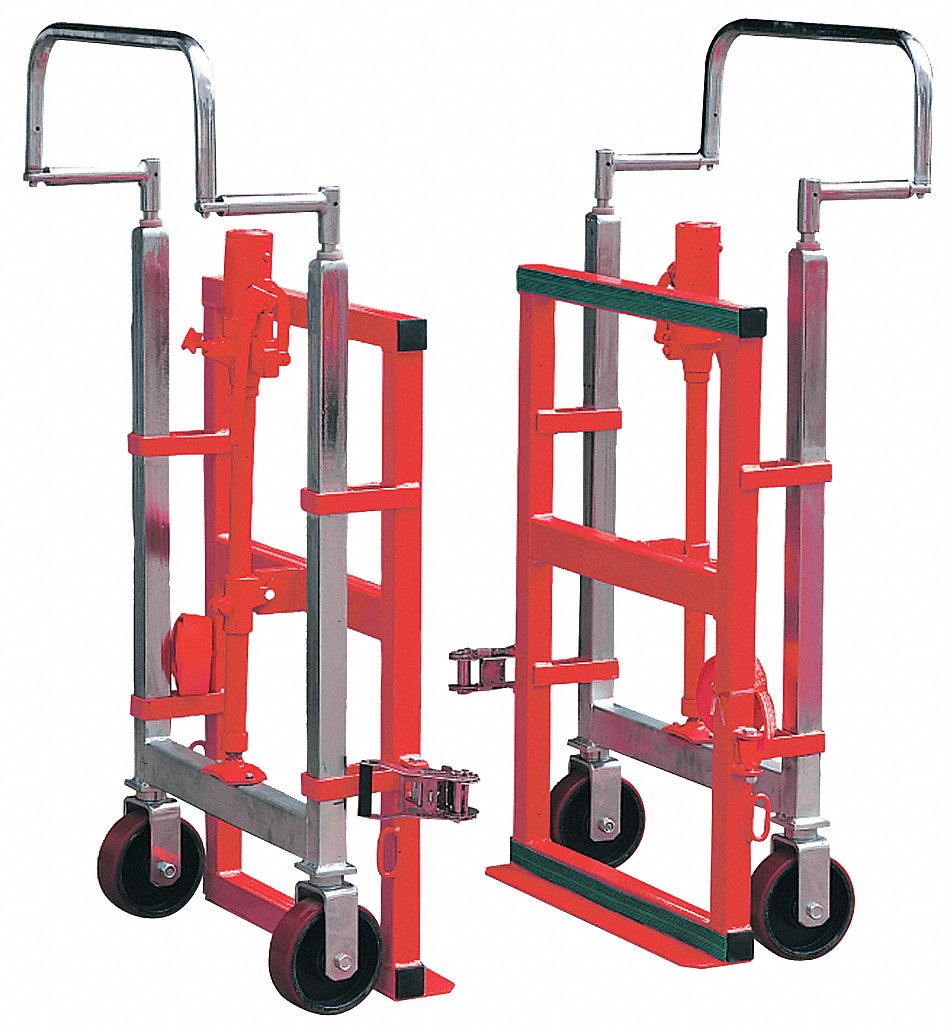HYDRAULIC-LIFT MACHINERY & EQUIPMENT MOVER WITH FULL-LENGTH NOSEPLATE, 2 PK