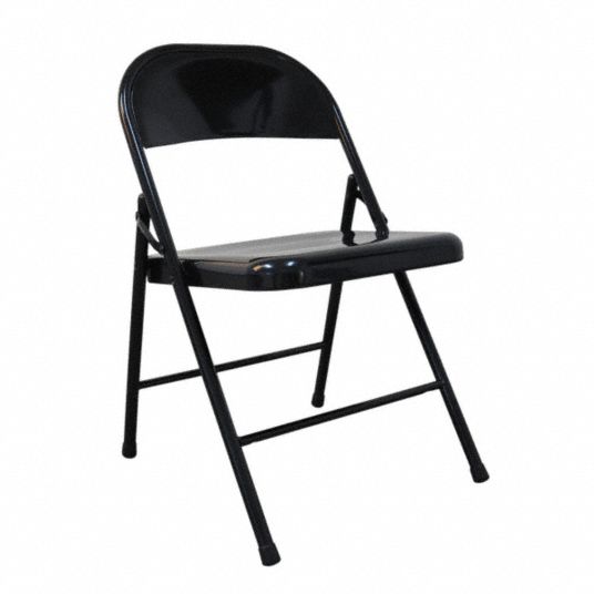 Black Seat Steel Seat Folding Chair 13V423 13V423 Grainger