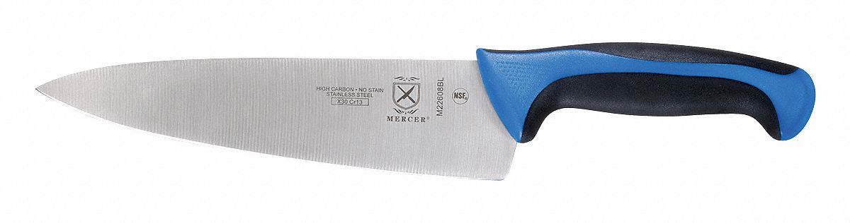 COUTEAU CHEF,8 PO,MANCHE BLEU