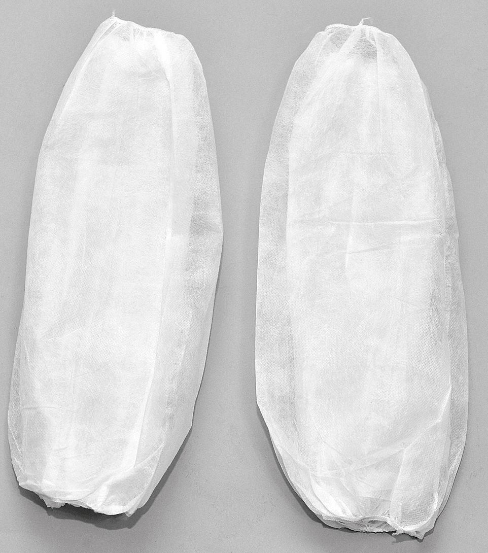 Disposable Sleeves, White, 18 In L, PK200