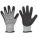 COATED GLOVES, M (8), DIPPED PALM, WATER-BASED PUR/NITRILE, ROUGH, GREY