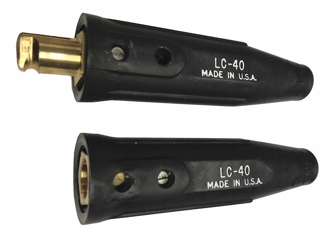 LC40 Kabelverbinder Set | Schnellverbinder Für Schweißkabel | Bis 350 A, Für Kabel 1/0 Bis 2/0