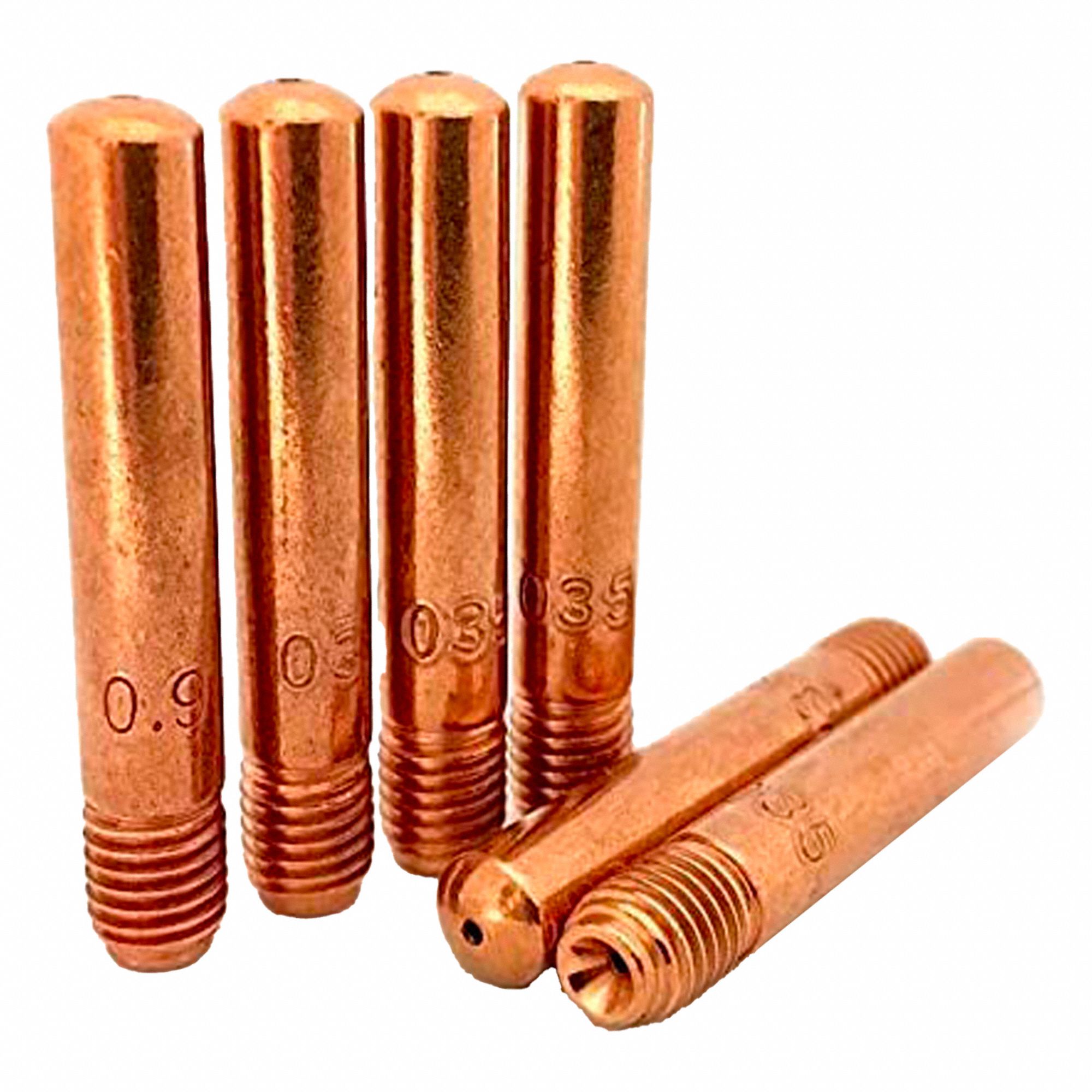 CONTACT TIP, COPPER, 0.030 IN, FOR USE WITH TWECO BRAND, 400 A