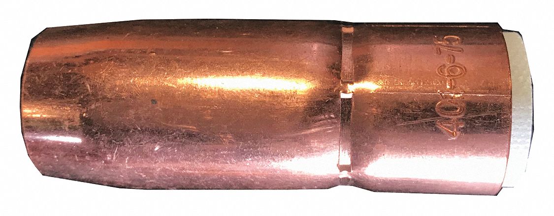 NOZZLE, COPPER, 3/4 IN, FOR USE WITH MIG GUN