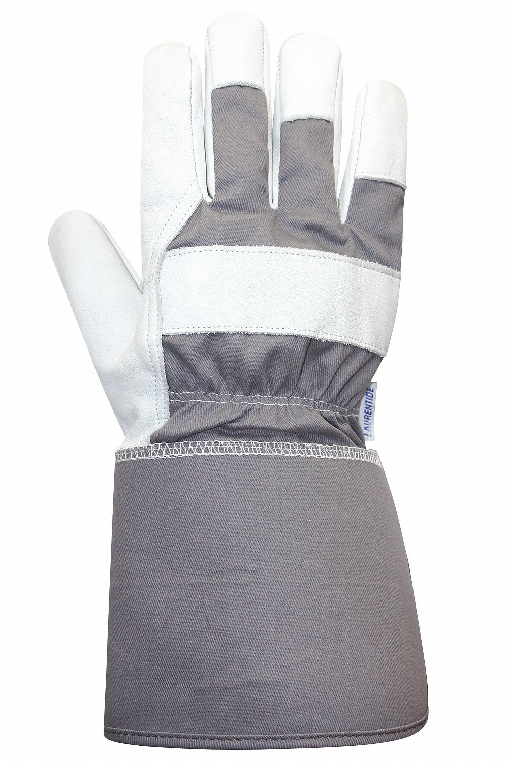 WORK GLOVE, 4 1/2 IN SAFETY CUFF, ONE SIZE COWHIDE/COTTON, PAIR