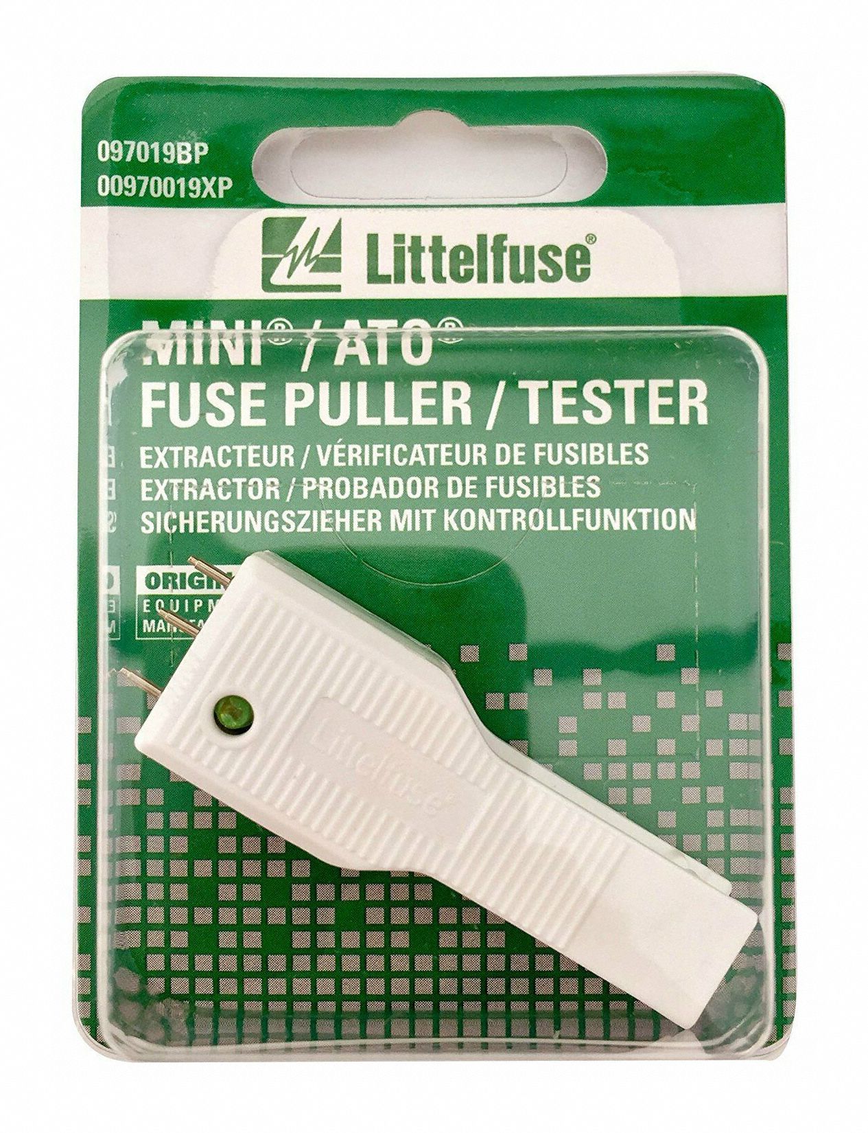 FUSE TESTER AND PULLER, INDICATOR LIGHT, 24V MAXIMUM, PLASTIC/METAL