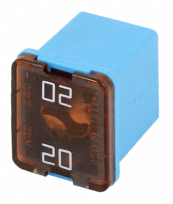 FUSE, 58 V DC, 20 AMPS, 14½ IN L X 12 IN W X 16 IN D, BLUE, LOW-PROFILE