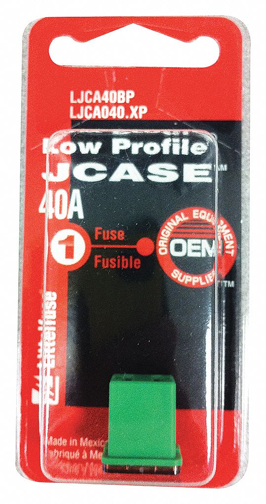 FUSE, 58 V AC, 40 AMPS, 14½ IN L X 12 IN W X 16 IN D, GREEN, LOW-PROFILE