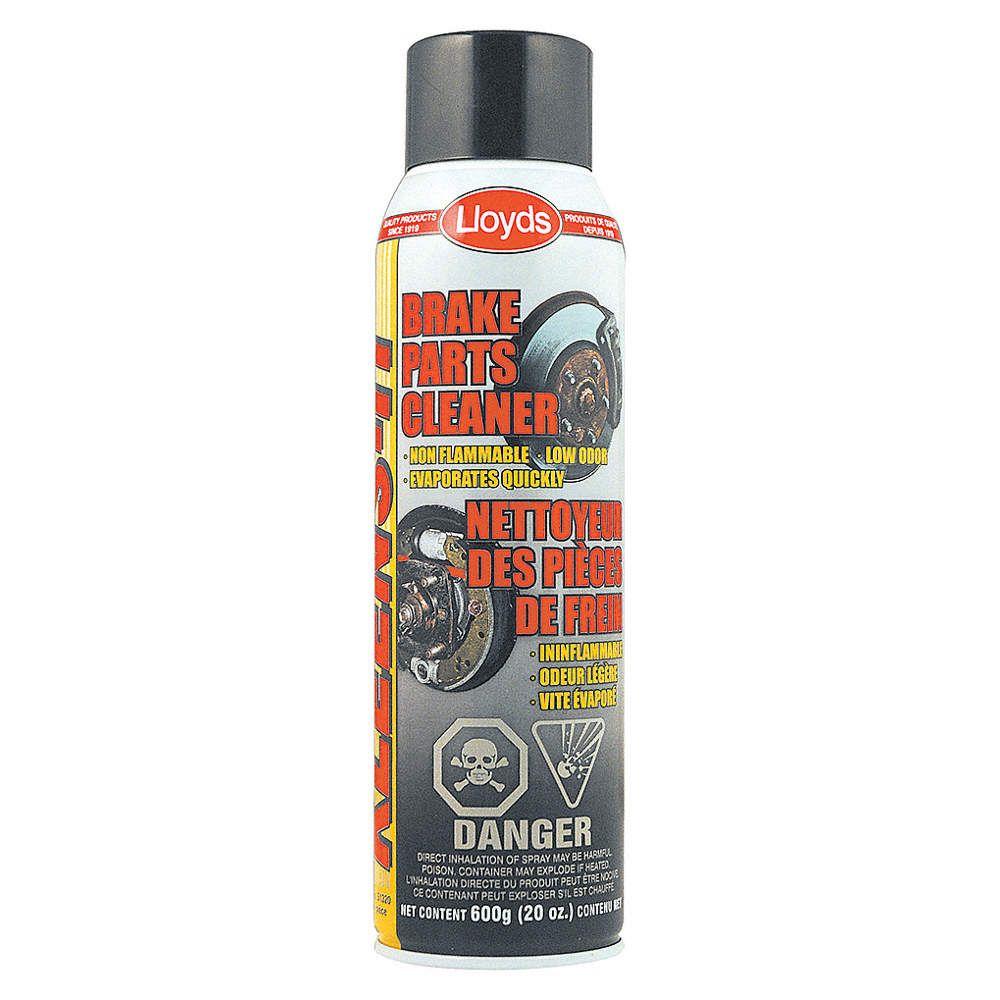 CLEANER, BRAKE PARTS, AEROSOL, NON FLAMMABLE, 121 ° C, -30 ° C, 1.635 AT 20 ° C, CLEAR, 20 OZ, CAN WHMIS