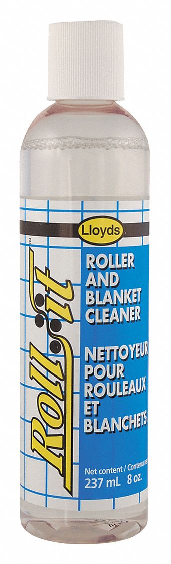 ROLLER/BLANKET LIQUID CLEANER, CLEAR, 237 ML BOTTLE, NATURAL CITRUS/ALCOHOL