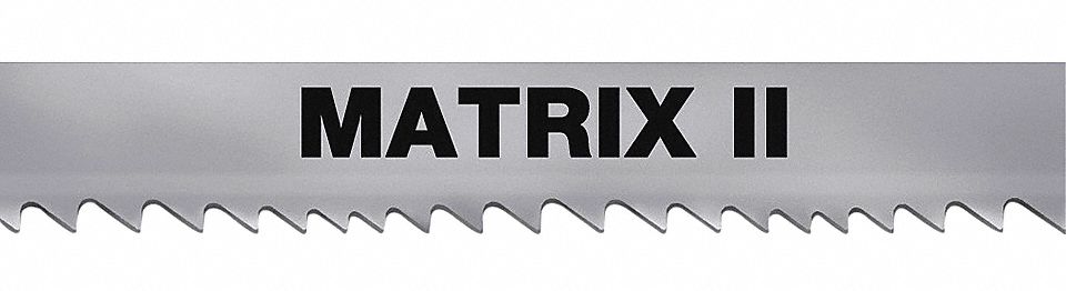 Band Saw Blade: Bi-Metal, Matrix II, Aluminum/Carbon Steel/Structural Steel, 14 ft 9 in, 8/12