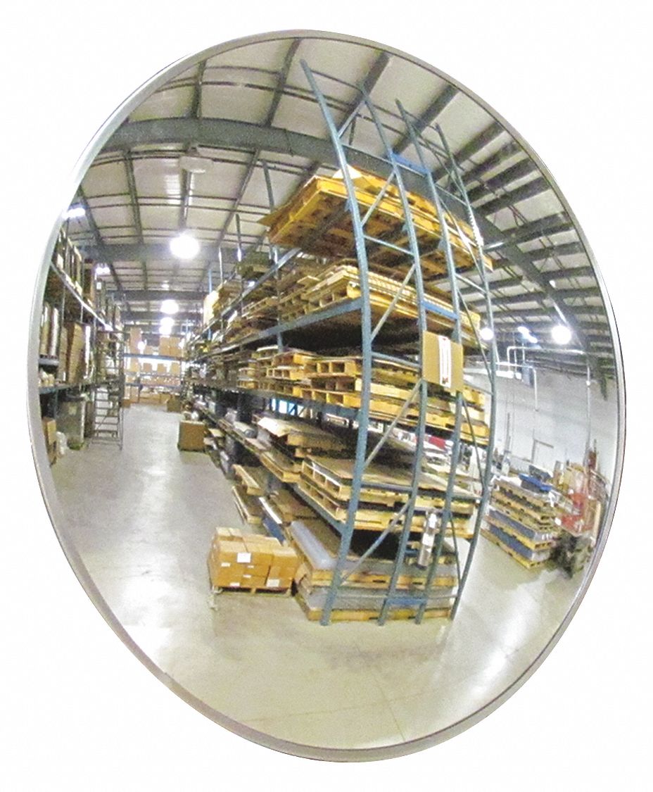 Retail Security Mirror 30 Inch Diameter Convex Warehouse Safety 