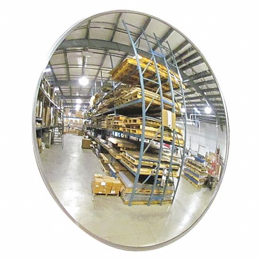 18" Indoor Industrial Acrylic Convex Security & Safety Mirror 