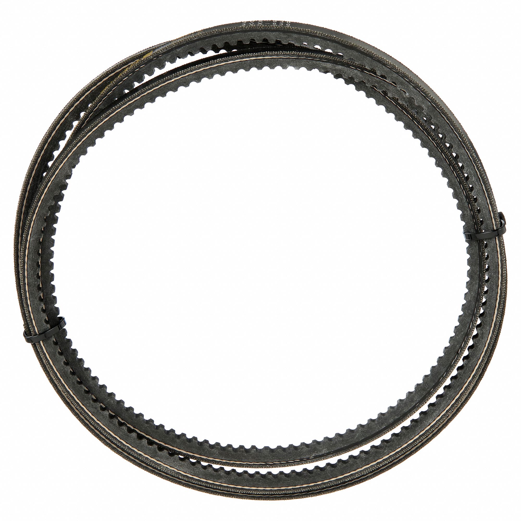 Cogged V-Belt: 3VX830, 83 in Outside Lg, 3/8 in Top Wd, 5/16 in Thick, Polyester