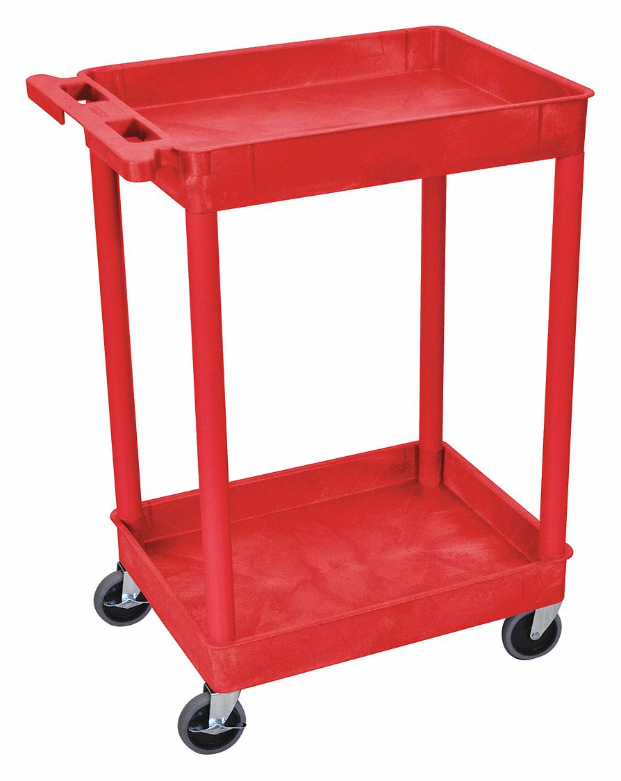 UTILITY CART,300LBS. CAP.,PE,2 SHELVES