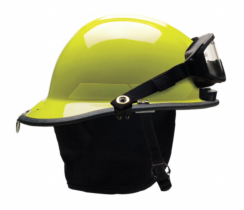 BULLARD Casco de Bombero, material Termoplástico, Color Amarillo-Lima ...