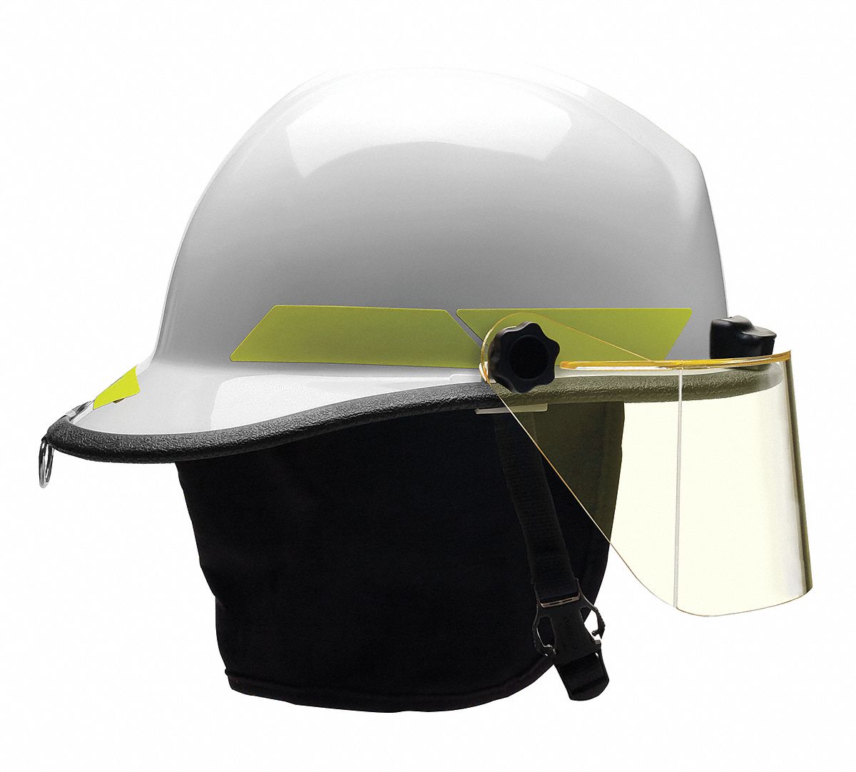 Fire Helmet White Thermoplastic