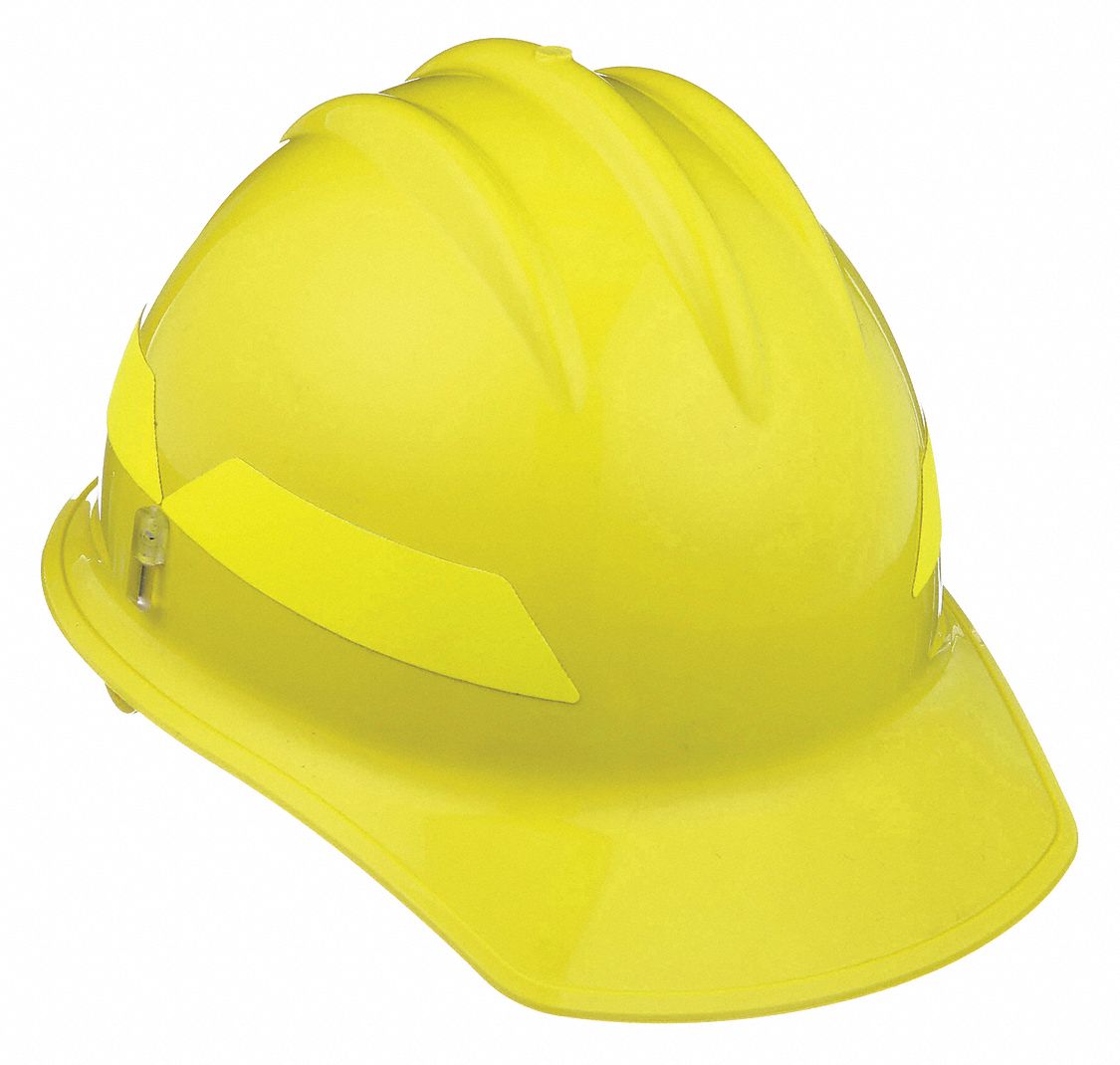Wildland Fire Helmet: Lime, Front Brim, Chin Strap, 6-Point Sure-Lock(R) Ratchet