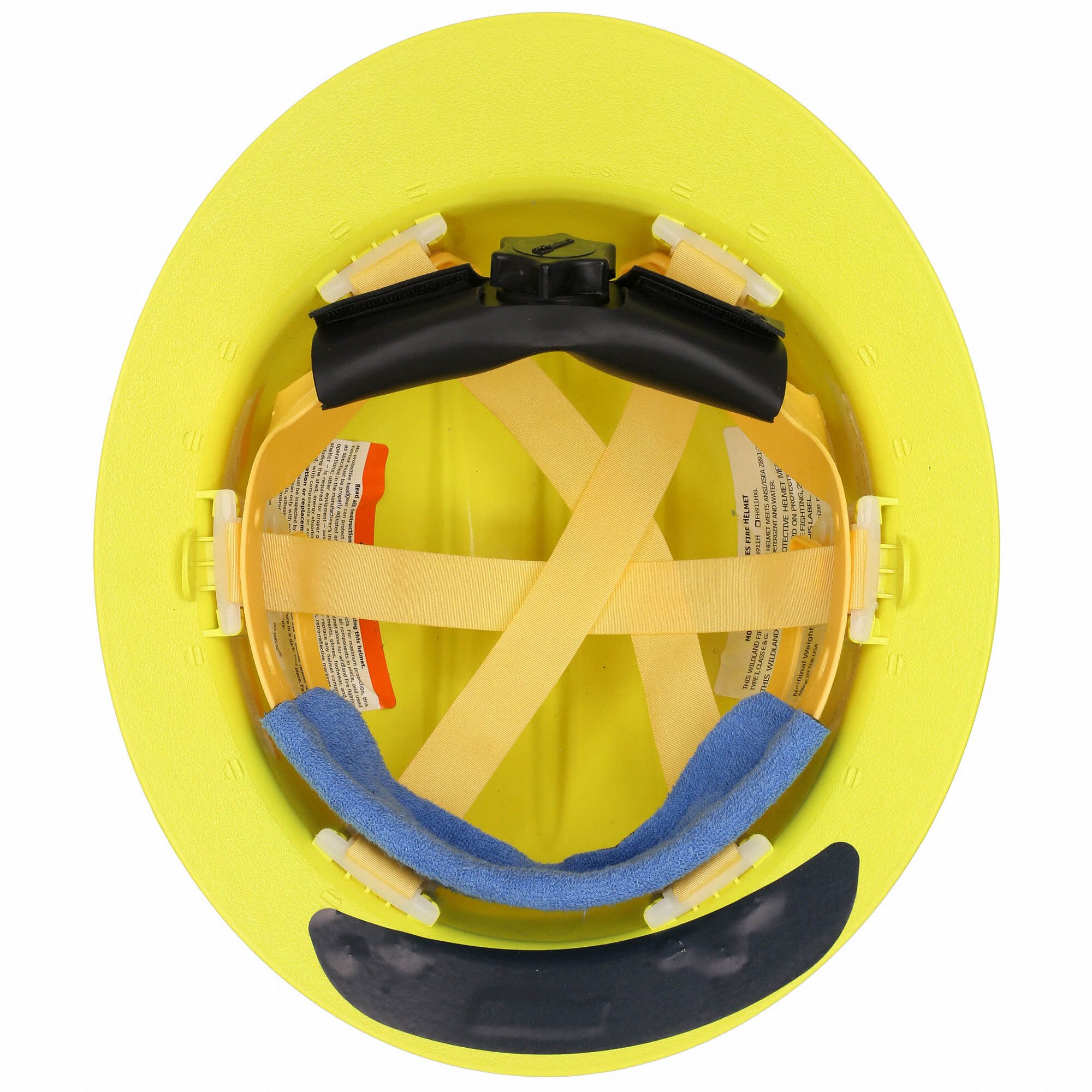 thumbnail interactive-video image 1 of Bullard Wildland Fire Helmet – Yellow, FH911-HR-YELLOW With Ratchet Suspension 1 of 3