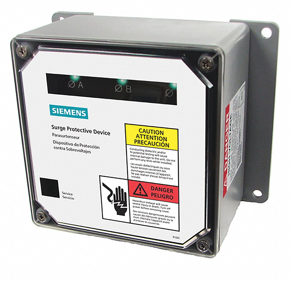 SIEMENS, Three Phase, 120/208V AC Wye, Surge Protection Device 13W839