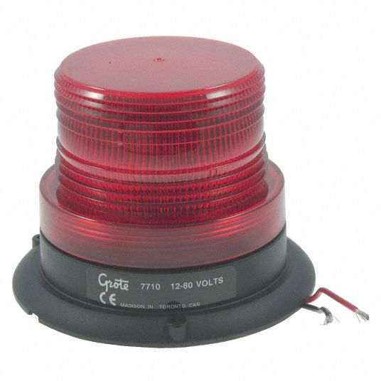 GROTE Mini Strobe Light, Red, Flashing 13W98177102 Grainger