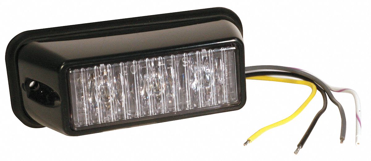DIRECTIONAL WARNING LAMP, RECTANGULAR, 2 YR LAMP LIFE, SAE J595/J845, LED