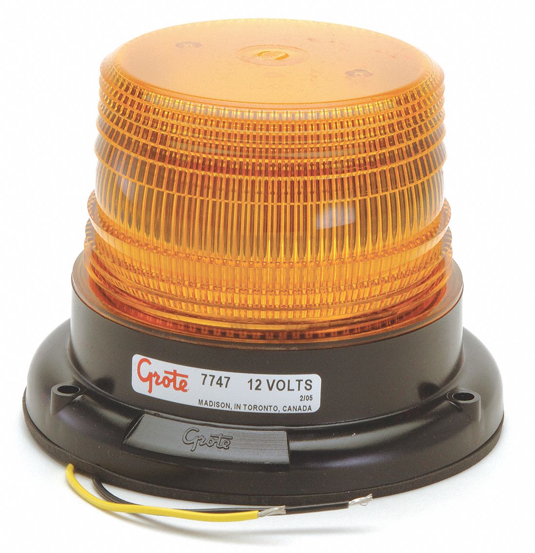PERMANENT MOUNT, POLYCARBONATE, 90 FLASHES PER MINUTE, SAE J845II, LED