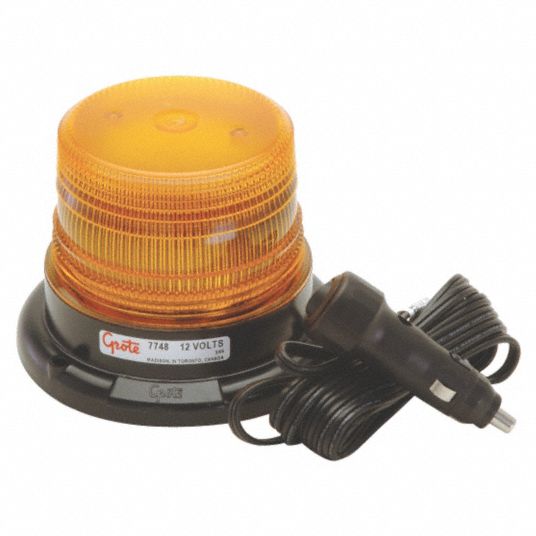 GROTE Mini Strobe Light, Amber, Flashing 13W98777483 Grainger