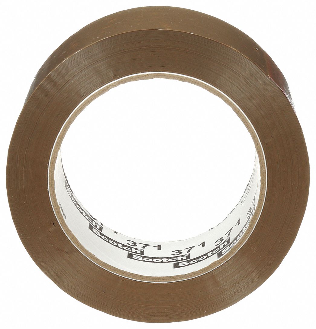 BOX SEALING TAPE, INDUSTRIAL, TAN, 1.8 MIL, 48MM X 100 M, POLYPROPYLENE