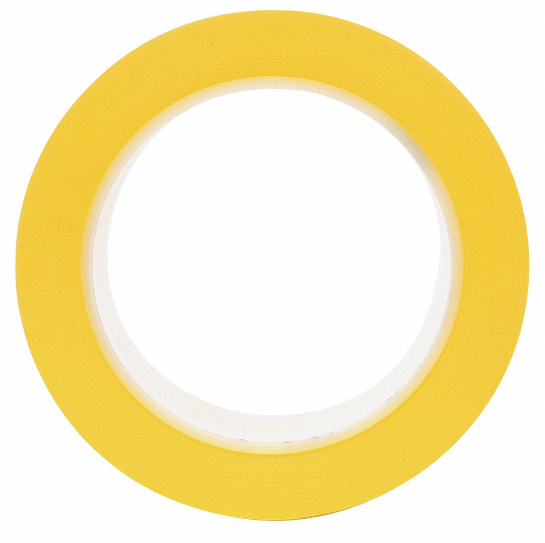 RUBAN,MARQUAGE DE PLANCHER,JNE,1 1/2 PO LARG.,36 VERGES,5 MIL ÉPAIS,VINYLE