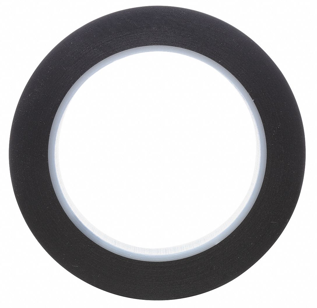 TAPE, FLOOR MARKING, BLACK, 3/4 W, 5.2 MIL THICK, VINYL