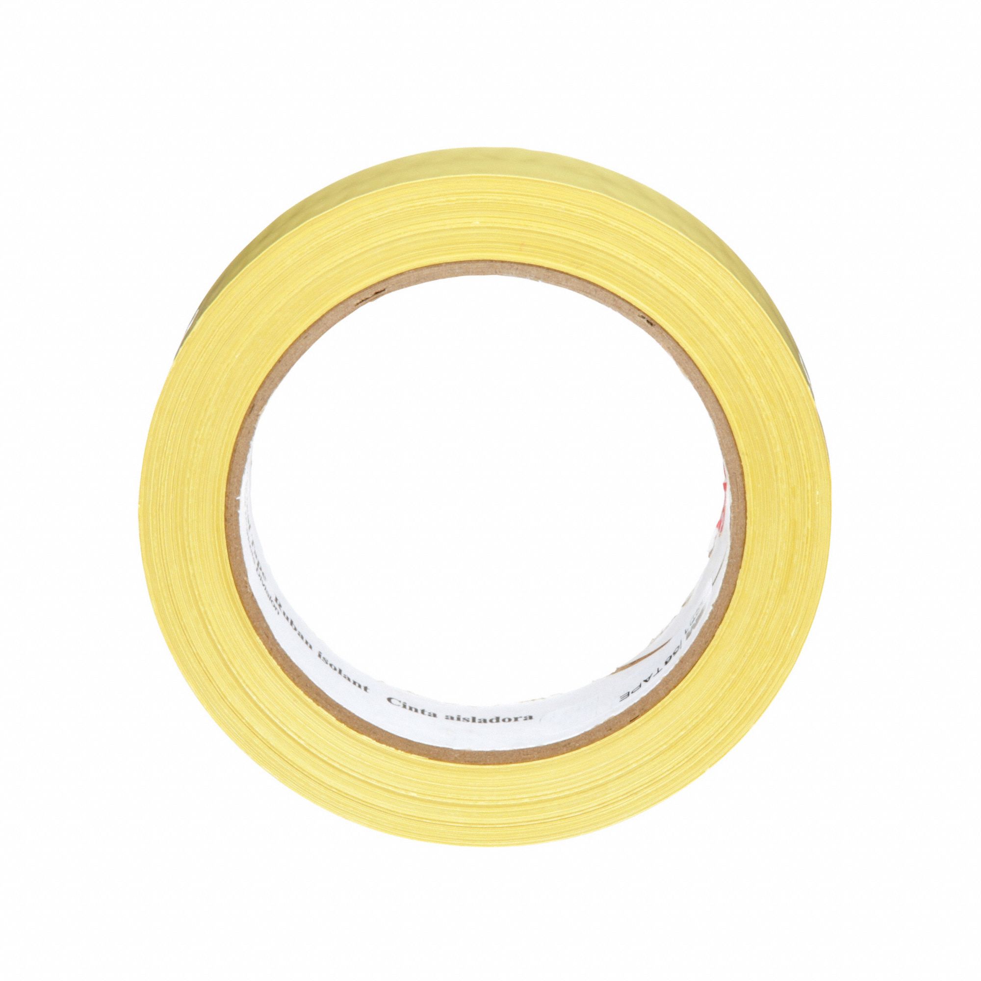 POLYESTER FILM ELECTRICAL TAPE, YELLOW, 72 YD X 1 IN, POLYESTER/RUBBER, CA 36