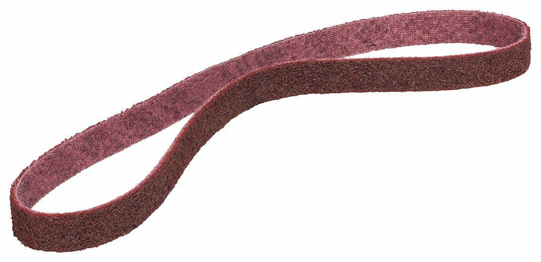 thumbnail image 2 of 3/4 X 72 Inch Surface Conditioning Belt - Medium Grade Maroon Abrasive 2 of 6