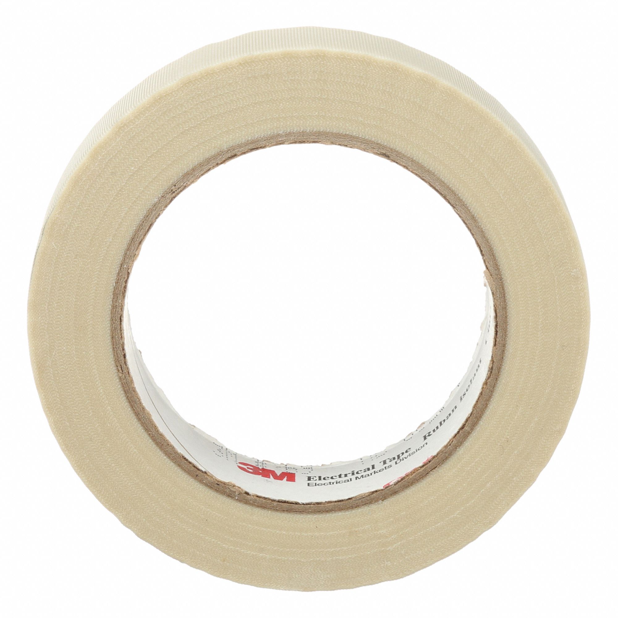 GLASS CLOTH TAPE, FLAME RETARDANT, WHITE, 32 9/10 M X 25 4/10 MM X 7 1/2 MM, SILICONE/GLASS CLOTH