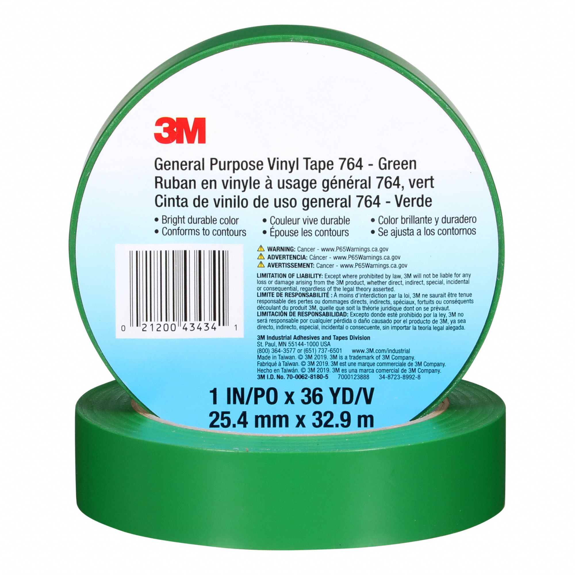 TAPE,36 YD,5 MIL,GREEN