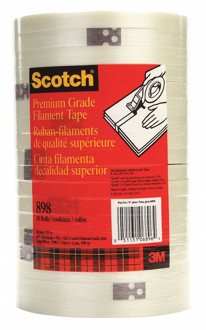 TAPE FILAMENT SCOTCH 1/2INX60YD