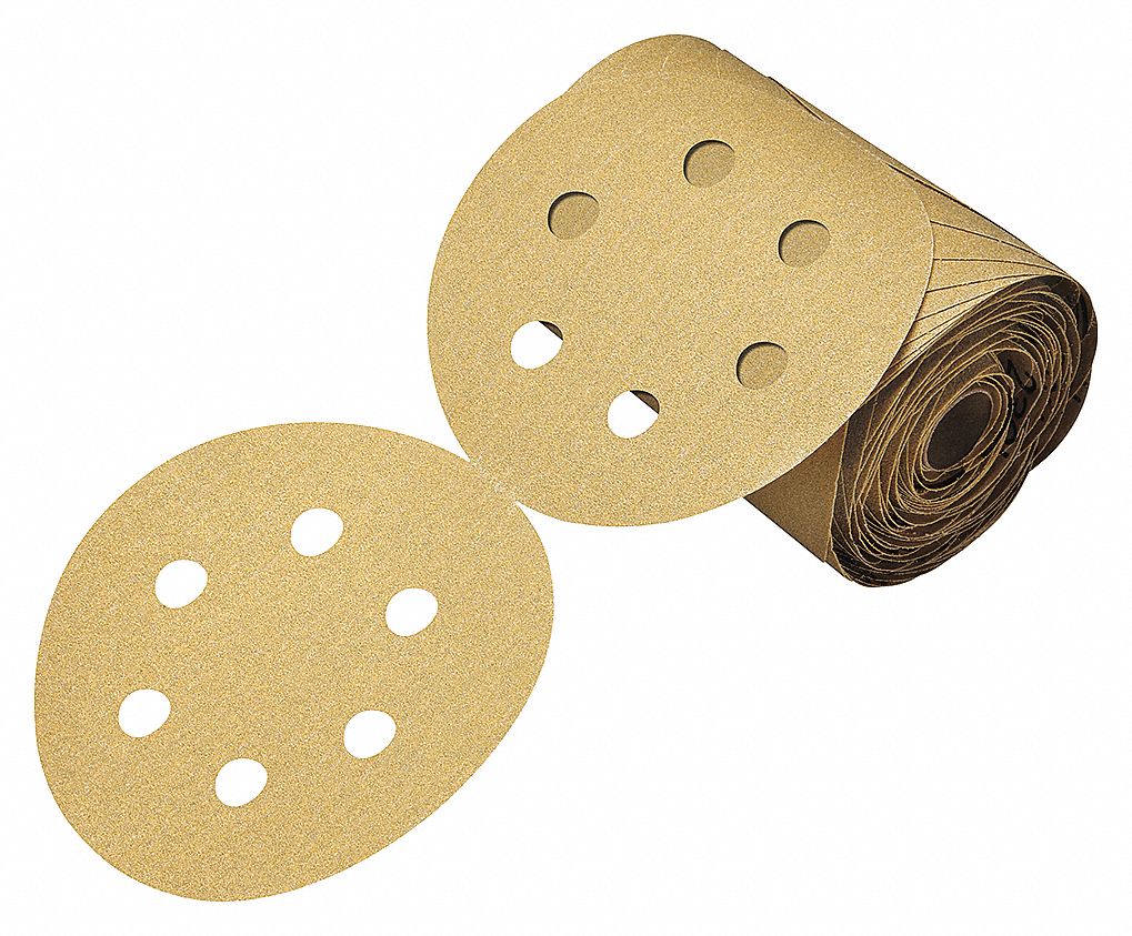 SAND PAPER 6IN 320 GRIT 6 HOLE STKT