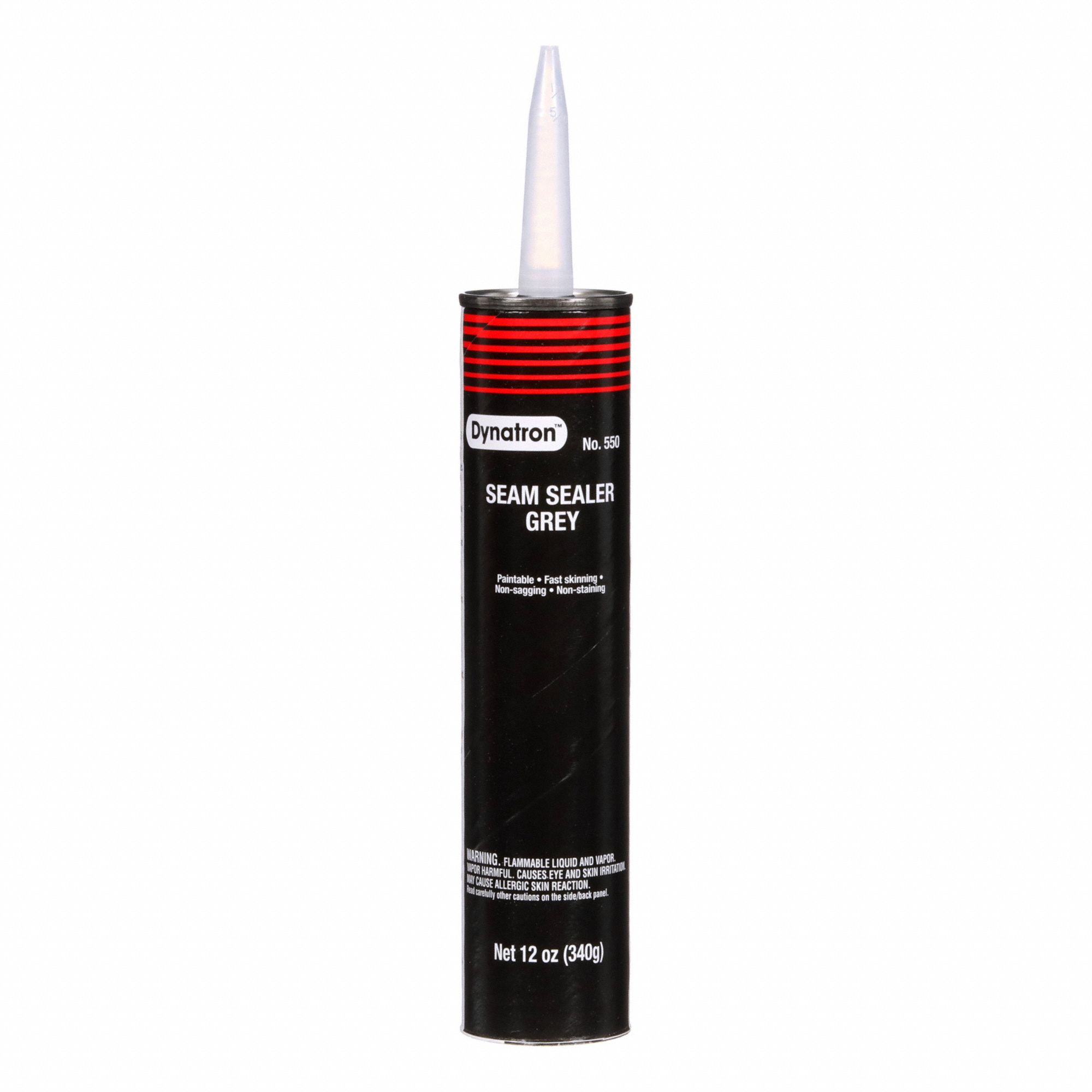 AUTO SEAM SEALER CAULK, FOR TRUNK SEAMS/VOIDS/GAPS, FULL CURE 24 HR, GREY, 12 OZ