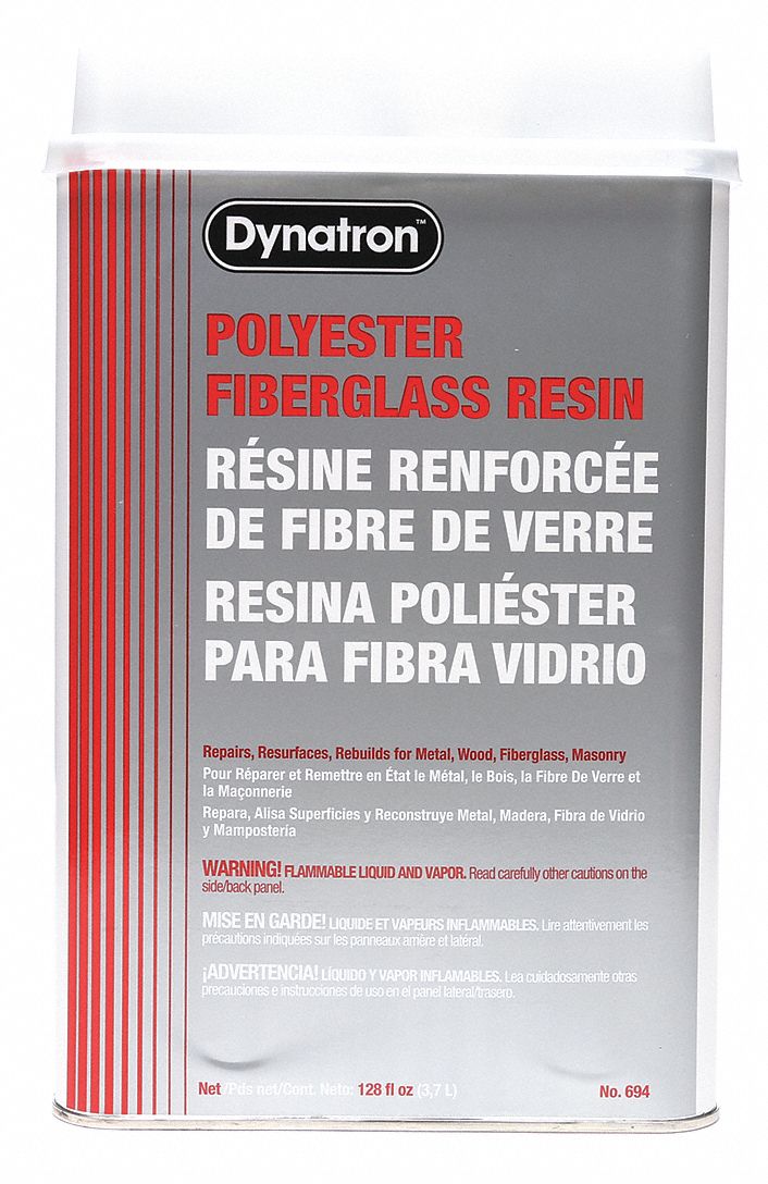 RESIN FILLER, 1 GALLON, FIBREGLASS/POLYESTER RESIN, CAN