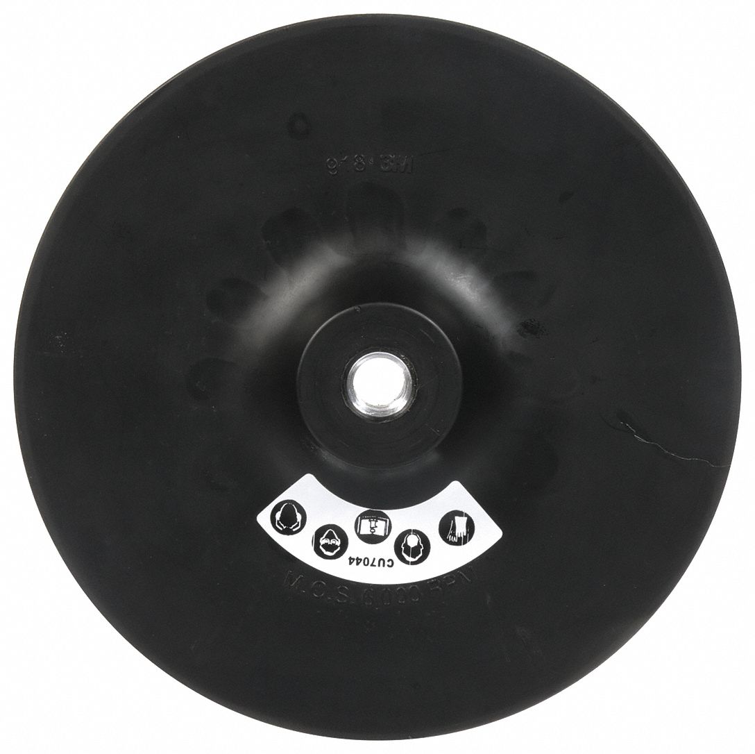 HOOK-AND-LOOP DISC BACKUP PAD,8 IN DIA